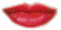Gif animé bouche bisou